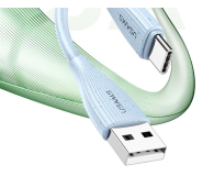 USAMS Kabel Green Series SJ714 18W 3A USB-A do USB-C 1m biały - 1569017 - zdjęcie 3